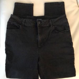 d.jeans Ladies Black Jeans Size 16 Great Stretch Super Soft